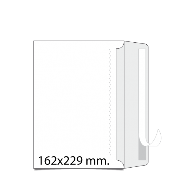 Sobre 162x229 apertura lado ancho Papel Normal